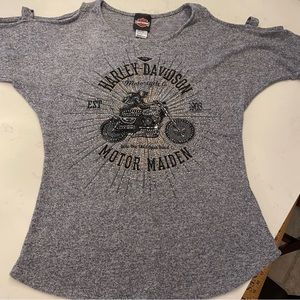 Harley-Davidson women’s cold shoulder top size large